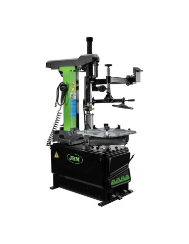 DESMONTADORA DE NEUMÁTICOS CON TORRE BASCULANTE AUTOMÁTICA Y BRAZO AUXILIAR 380V