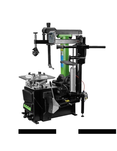 DESMONTADORA DE NEUMÁTICOS CON TORRE BASCULANTE AUTOMÁTICA Y BRAZO AUXILIAR 380V
