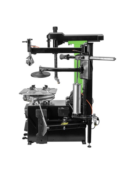 DESMONTADORA DE NEUMÁTICOS CON TORRE BASCULANTE AUTOMÁTICA Y BRAZO AUXILIAR 380V