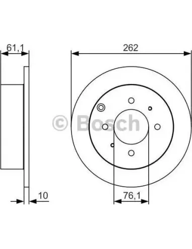 Disco de freno Bosch 0986479S68