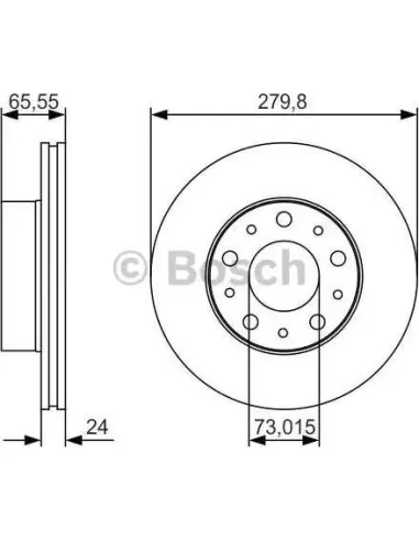 Disco de freno Bosch 0986479S70