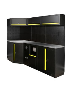 CONJUNTO DE MUEBLES MODULARES (22PCS) - AMARILLO