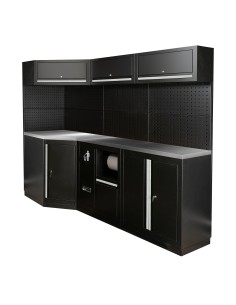 CONJUNTO DE MUEBLES MODULARES (22PCS) - PLATA