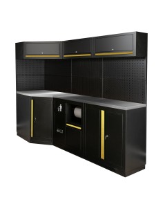 CONJUNTO DE MUEBLES MODULARES (22PCS) - DORADO
