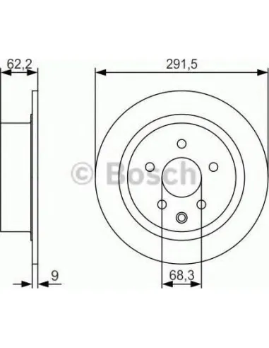 Disco de freno Bosch 0986479S71