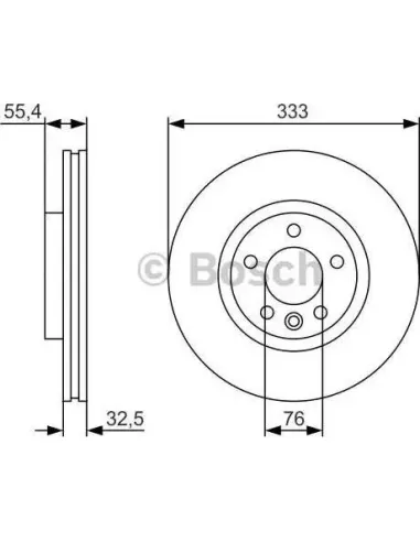 Disco de freno Bosch 0986479S72