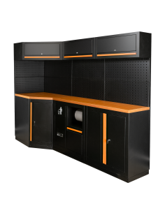 CONJUNTO DE MUEBLES MODULARES (22PCS) - NARANJA