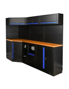 CONJUNTO DE MUEBLES MODULARES (22PCS) - AZUL