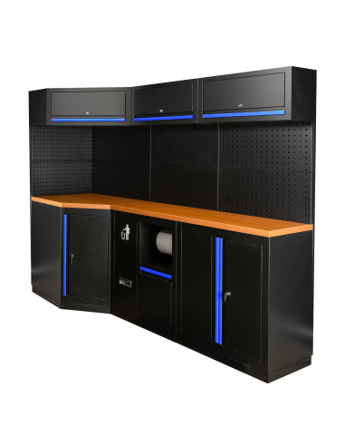 CONJUNTO DE MUEBLES MODULARES (22PCS) - AZUL
