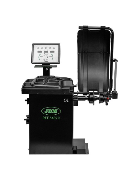 EQUILIBRADORA DE RUEDAS DIGITAL CON PEDAL DE FRENO Y LASER