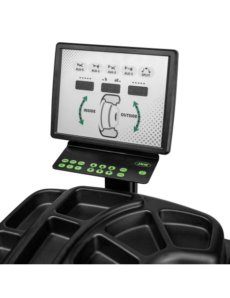 EQUILIBRADORA DE RUEDAS DIGITAL CON PEDAL DE FRENO Y LASER