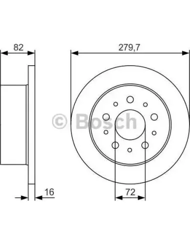 Disco de freno Bosch 0986479S73