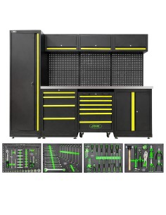 CONJUNTO DE MUEBLES MODULARES (18 PCS) - AMARILLO
