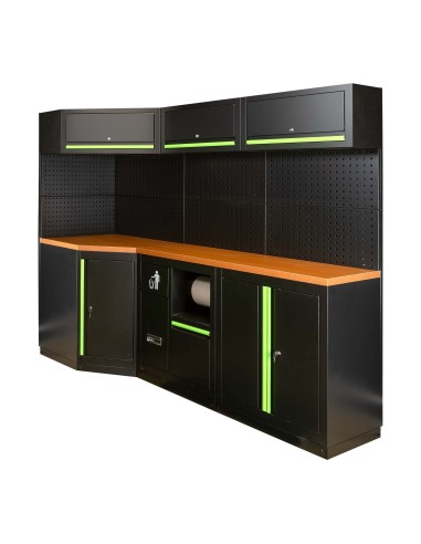CONJUNTO DE MUEBLES MODULARES (22PCS) - EXTENSIÓN ANGULAR