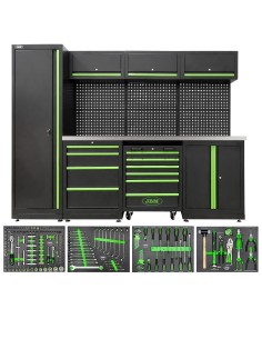 CONJUNTO DE MUEBLES MODULARES (18 PCS) + SET DE 4 MÓDULOS EVA CARBONO