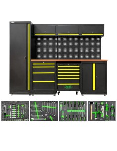 CONJUNTO DE MUEBLES MODULARES (18 PCS) - AMARILLO