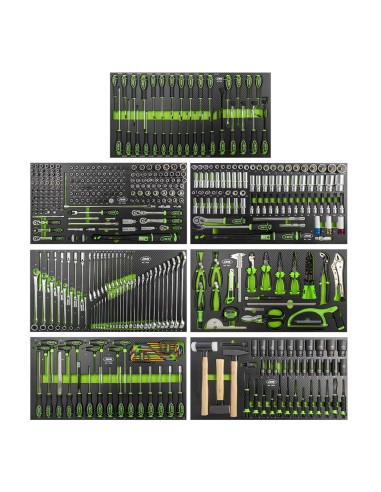 SET DE 7 MÓDULOS EVA CARBONO PARA CARRO DE HERRAMIENTAS