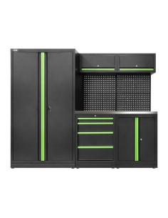 CONJUNTO DE MUEBLES MODULARES (13PCS) - SET CON ARMARIO DE DOS PUERTAS (REF.18105)