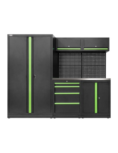 CONJUNTO DE MUEBLES MODULARES (13PCS) - SET CON ARMARIO DE DOS PUERTAS (REF.18105)