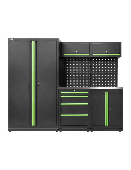 CONJUNTO DE MUEBLES MODULARES (13PCS) - SET CON ARMARIO DE DOS PUERTAS (REF.18105)