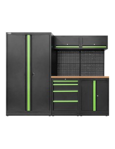 CONJUNTO DE MUEBLES MODULARES (13PCS) - SET CON ARMARIO DE DOS PUERTAS (REF.18105)