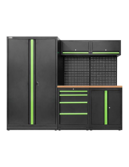 CONJUNTO DE MUEBLES MODULARES (13PCS) - SET CON ARMARIO DE DOS PUERTAS (REF.18105)