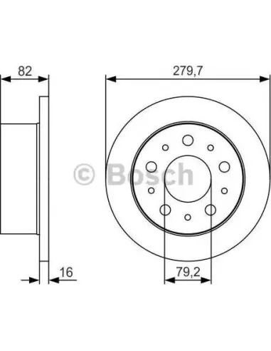 Disco de freno Bosch 0986479S86