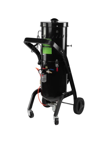 TANQUE PORTÁTIL PARA LIMPIEZA DE ADMISIONES POR CHORRO CON ABRASIVO DE CÁSCARA DE NUEZ – 18 L