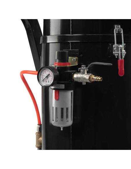 TANQUE PORTÁTIL PARA LIMPIEZA DE ADMISIONES POR CHORRO CON ABRASIVO DE CÁSCARA DE NUEZ – 18 L