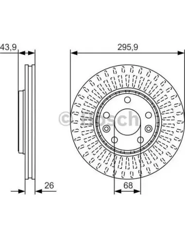 Disco de freno Bosch 0986479S93