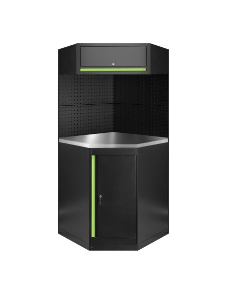CONJUNTO DE MUEBLES MODULARES (11PCS) - EXTENSIÓN CON ARMARIO ESQUINERO (REF.16492)