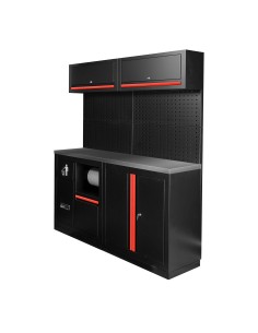 CONJUNTO DE MUEBLES MODULARES (12PCS) - ROJO
