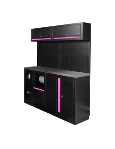 CONJUNTO DE MUEBLES MODULARES (12PCS) - ROSA