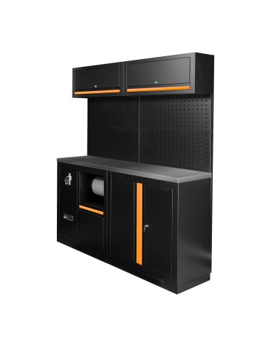CONJUNTO DE MUEBLES MODULARES (12PCS) - NARANJA