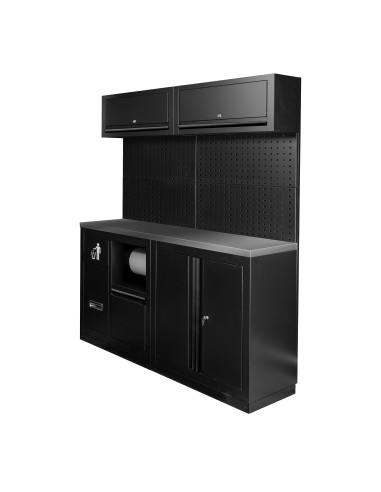 CONJUNTO DE MUEBLES MODULARES (12PCS) - NEGRO