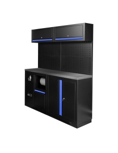 CONJUNTO DE MUEBLES MODULARES (12PCS) - AZUL
