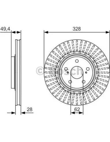 Disco de freno Bosch 0986479T00