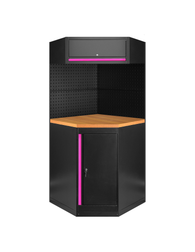 CONJUNTO DE MUEBLES MODULARES (11PCS) - ROSA