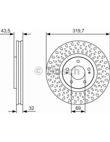 Disco de freno Bosch 0986479T01