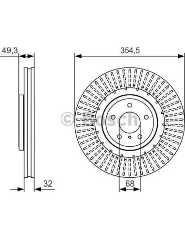 Disco de freno Bosch 0986479T02