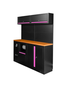 CONJUNTO DE MUEBLES MODULARES (12PCS) - ROSA