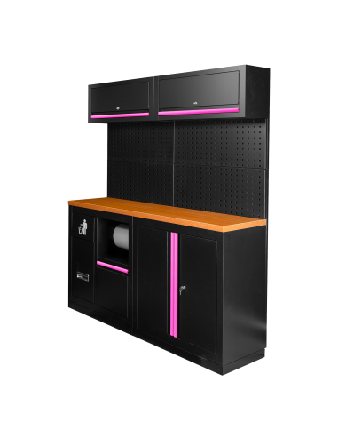 CONJUNTO DE MUEBLES MODULARES (12PCS) - ROSA