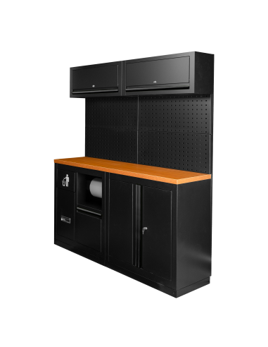 CONJUNTO DE MUEBLES MODULARES (12PCS) - NEGRO