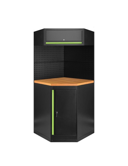 CONJUNTO DE MUEBLES MODULARES (11PCS) - EXTENSIÓN CON ARMARIO ESQUINERO (REF.16492)