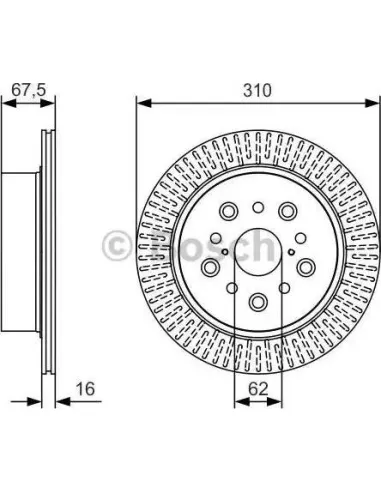 Disco de freno Bosch 0986479T03