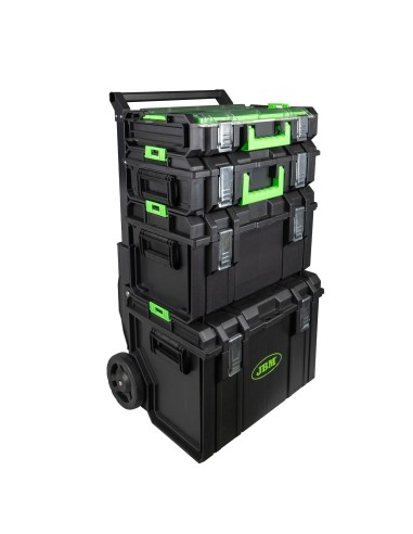 CARRO MODULAR + PISTOLA DE IMPACTO 1/2" 1000NM + AMOLADORA ÁNGULAR Y TALADRO + MINI LÁMPARA LED