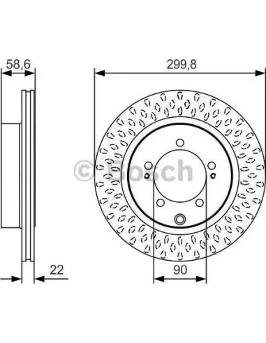 Disco de freno Bosch 0986479T05