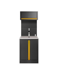 CONJUNTO DE MUEBLES MODULARES (6PCS) - EXTENSIÓN DE ARMARIO CON FREGADERO (REF.18103) - DORADO