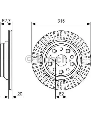 Disco de freno Bosch 0986479T06