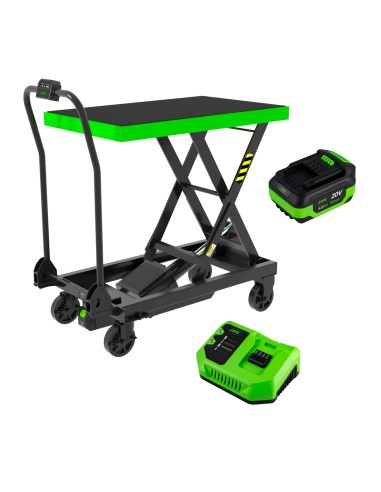 MESA HIDRÁULICA A BATERÍA - 500KG CON BATERÍA Y CARGADOR INCLUIDOS